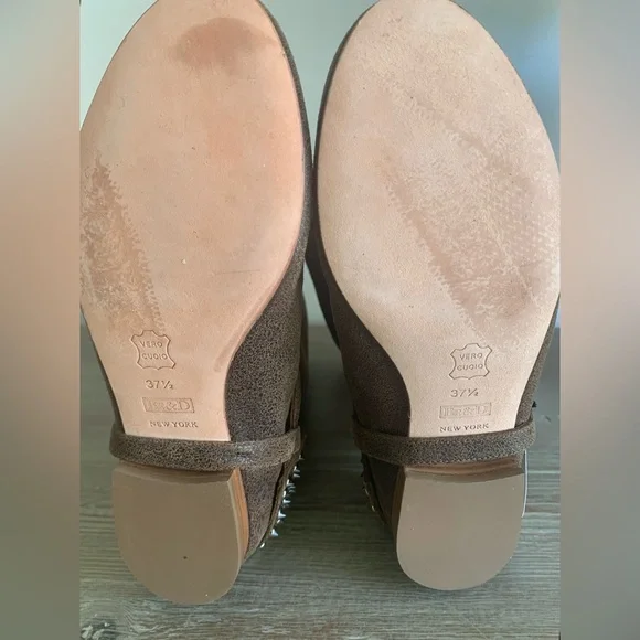 BE & D Brown Distressed Leather Boots - Picture 7 of 9